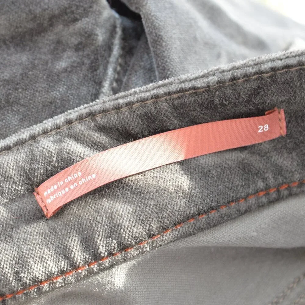 Anthropologie Pilcro Demilune Velvet Flare Pants Sz 28 - Picture 5 of 10